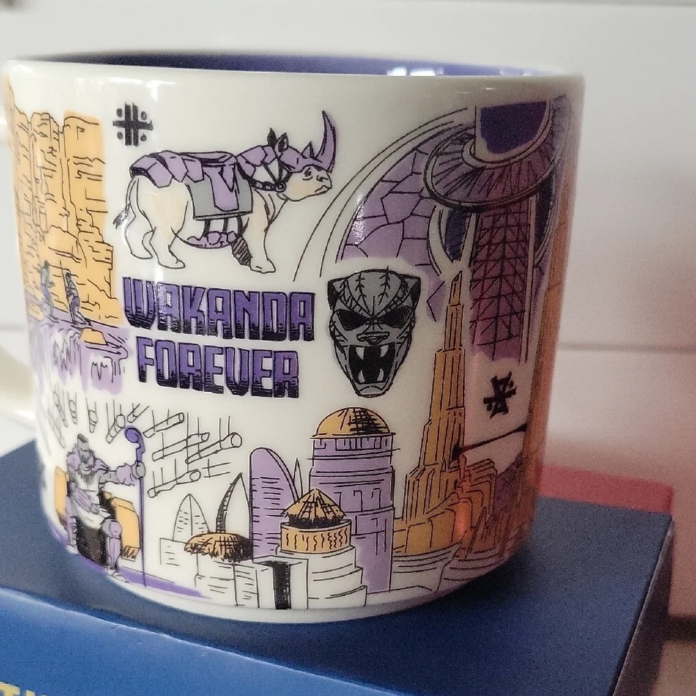 Starbucks 2023 Marvel Wakanda 14oz. Mug Discontinued Been There Collection